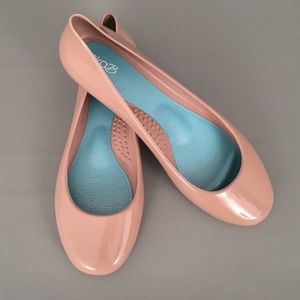 Oka-B Women Taylor Ballet Flats-NUDE-Sz.10